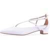 image:imageHee grand Mary Jane Chunky Block Heels for Women Dressy Closed Pointed Toe Cross Strap Sandals Comfortable Mid Heel Work PumpsPuwhite