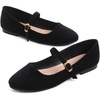 image:imageHee grand Mary Jane Shoes for Women Buckle Strap Ballet Flats Comfortable Leather Dress Shoes489blacksuede
