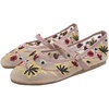 image:imageHee grand Mesh Ballet Flats for Women Floral Embroidered Round Toe Ballerina Shoes Mary Jane FlatsApricot
