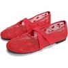 image:imageHee grand Mesh Ballet Flats for Women Floral Embroidered Round Toe Mary Jane Flats Dress Ballerina ShoesRed