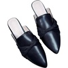image:imageHee grand Mules for Women Bow Pointed Toe Mules Comfortable Slip on Backless LoafersBlack