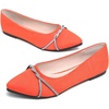 image:imageHee grand Pointed Toe Ballet Flats for Women Suede Rhinestones Chains Black Dress Shoes Comfort SlipOn LoafersOrange