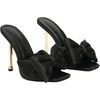 image:imageHee grand Satin Bowknot Rhinestones High Heel Sandals Slides Sexy Open Toe Party Dress Sandals2black