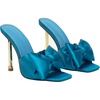 image:imageHee grand Satin Bowknot Rhinestones High Heel Sandals Slides Sexy Open Toe Party Dress Sandals2blue