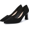 image:imageHee grand Women Heels Slip On Chunky High Heels Black Work Heels Comfort Dress Pumps071blacksuede