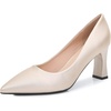 image:imageHee grand Women Heels Slip On Chunky High Heels Black Work Heels Comfort Dress Pumps072apricotpu
