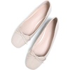 image:imageHee grand Womens Ballet Flats Bowknot Square Toe Dressy Flat Shoes for Casual Work Comfort Slip On FlatsPatent Leatherapricot