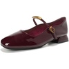 image:imageHee grand Womens Chunky Mary Jane Shoes Comfortable Closed Square Toe Block Heels Pumps for WorkWine Red