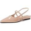 image:imageHee grand Womens Closed Pointed Toe Slingback Sandals Comfortable Low Heel Dress Shoes for Office WorkNude Apricot