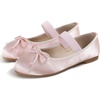 image:imageHee grand Womens Cute Round Toe Ballerina Flats Bowknot Mary Jane Shoes Comfort Dancing Shoes Elegant Satin Dress Shoes521pink