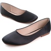 image:imageHee grand Womens Flats Square Toe Ballet Shoes Casual Flats Satin Dress Shoes Comfort SlipOn LoafersSatinblack