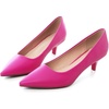 image:imageHee grand Womens Kitten Heels Pumps Classic Low Heel Slip On Closed Pointed Toe Pumps Office Work Dress Pump Shoes033rose2 Inch