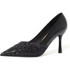 image:imageHee grand Womens Pointed Toe High Heels Glittering Sequins Dress Shoes for Wedding Party Stieletto PumpsGlitterblack