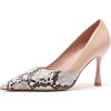 image:imageHee grand Womens Pointed Toe High Heels Glittering Sequins Dress Shoes for Wedding Party Stieletto PumpsSnakenude