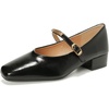 image:imageHee grand Womens Pumps Low Heel Dress Shoes for Women Closed Toe Chunky Mary Jane Work Pumps ShoesBlack