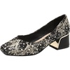 image:imageHee grand Womens Pumps Square Toe Chunky Block Heels Comfortable Low Heel Dress Shoes for Party OfficeBlack