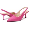 image:imageHee grand Womens Slingback Pointed Toe Stiletto Mid Heels Pumps Comfort Office Lady Sandals Suede Dress Shoes Kitten Heels for WomenRose