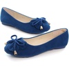 image:imageHee grand Womens Slip On Ballet Flats Cute Flowers Soft Flock Round Toe Flat Shoes1blue