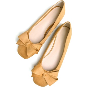 image:imageHee grand BowKnot Ballet Flats Womens Square Toe Flat Shoes Suede Dress Shoes Comfort SlipOn Loafers Casual Womens FlatsKhaki