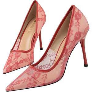 image:imageHee grand Classic Pointed Toe Heels for Women Fashion Suede Stiletto Wedding Party Dress Shoes Office Pumps Lady High Heels025red