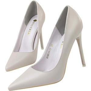 image:imageHee grand Classic Pointed Toe Heels for Women Fashion Suede Stiletto Wedding Party Dress Shoes Office Pumps Lady High Heels027grey