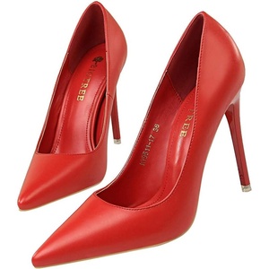 image:imageHee grand Classic Pointed Toe Heels for Women Fashion Suede Stiletto Wedding Party Dress Shoes Office Pumps Lady High Heels027red