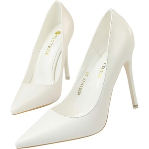 image:imageHee grand Classic Pointed Toe Heels for Women Fashion Suede Stiletto Wedding Party Dress Shoes Office Pumps Lady High Heels027white