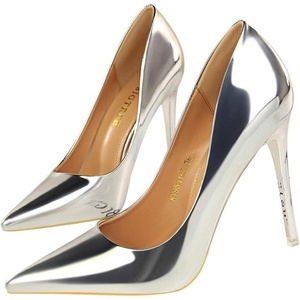 image:imageHee grand Classic Pointed Toe Heels for Women Fashion Suede Stiletto Wedding Party Dress Shoes Office Pumps Lady High Heels029silver