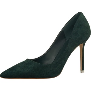 image:imageHee grand Classic Pointed Toe Heels for Women Fashion Suede Stiletto Wedding Party Dress Shoes Office Pumps Lady High Heels034green