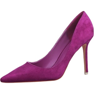 image:imageHee grand Classic Pointed Toe Heels for Women Fashion Suede Stiletto Wedding Party Dress Shoes Office Pumps Lady High Heels034purple