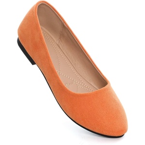 image:imageHee grand Classic Womens Round Toe Ballet Flats Comfortable SlipOn Loafers for Casual Work210orange