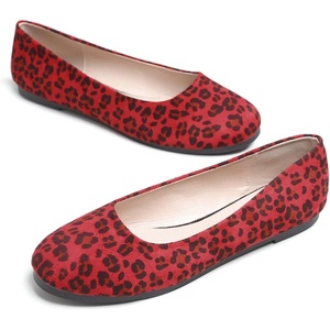 image:imageHee grand Classic Womens Round Toe Ballet Flats Comfortable SlipOn Loafers for Casual Work932leopard Red
