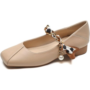 image:imageHee grand Fashion Womens Low Heel Pumps Square Toe Sparkling Rhinestone Beaded Comfort Block Chunky Heel Dress Shoes505khaki