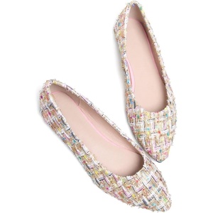 image:imageHee grand Flats for Women Classic Solid Pointed Toe Ballet Shoes Suede Dress Shoes Casual Comfort SlipOn Loafers Lightweight905pink
