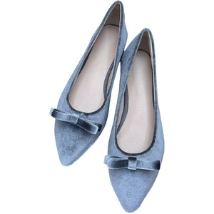 image:imageHee grand Pointed Toe Flats for Women Casual SlipOn Loafers Comfort Work Shoes Velvet Dressy Shoes978grey
