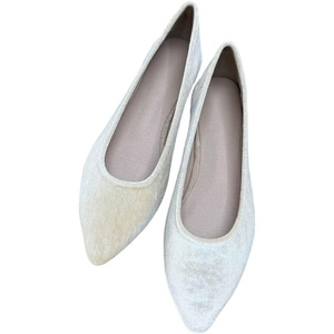 image:imageHee grand Pointed Toe Flats for Women Casual SlipOn Loafers Comfort Work Shoes Velvet Dressy ShoesApricot