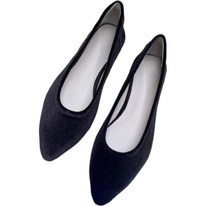 image:imageHee grand Pointed Toe Flats for Women Casual SlipOn Loafers Comfort Work Shoes Velvet Dressy ShoesDark Brown