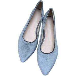 image:imageHee grand Pointed Toe Flats for Women Casual SlipOn Loafers Comfort Work Shoes Velvet Dressy ShoesGrey