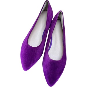 image:imageHee grand Pointed Toe Flats for Women Casual SlipOn Loafers Comfort Work Shoes Velvet Dressy ShoesPurple