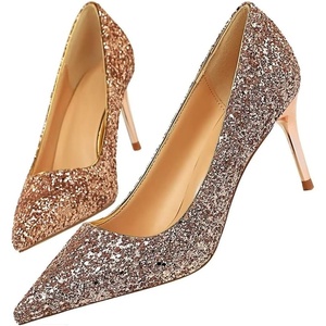 image:imageHee grand Shining Sequins High Heels Sexy Pointed Toe Stilettos Bridal Dress Shoes for Wedding PartyChampagne