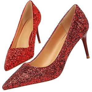 image:imageHee grand Shining Sequins High Heels Sexy Pointed Toe Stilettos Bridal Dress Shoes for Wedding PartyRed