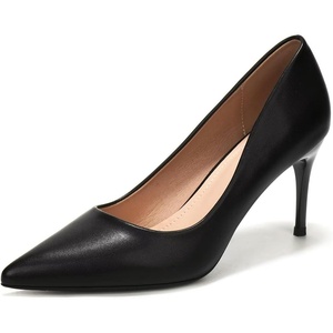 image:imageHee grand Womens Classic Pointed Toe Heel Pumps Fashion Candy Colors Patent Leather Heels Comfortable Mid Heel Work Shoes Stiletto Wedding Dress Shoes210black