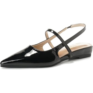 image:imageHee grand Womens Closed Pointed Toe Slingback Sandals Comfortable Low Heel Dress Shoes for Office WorkBlack