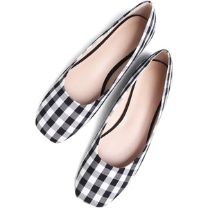 image:imageHee grand Womens Flats Square Toe Ballet Shoes Casual Flats Satin Dress Shoes Comfort SlipOn LoafersClothblack White