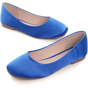 image:imageHee grand Womens Flats Square Toe Ballet Shoes Casual Flats Satin Dress Shoes Comfort SlipOn LoafersSatinblue