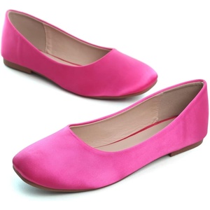 image:imageHee grand Womens Flats Square Toe Ballet Shoes Casual Flats Satin Dress Shoes Comfort SlipOn LoafersSatinrose