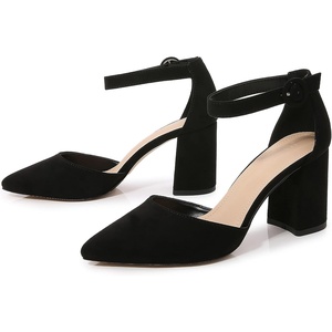 image:imageHee grand Womens Heels Closed Toe Ankle Strap Chunky Block High Heel Sandals Dress Evening Party Platform Pump Shoes055black