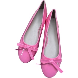 image:imageHee grand Womens Patent Leather Bow Ballet Flats Round Toe Slip On Flat Shoes Comfortable Dress Shoes for Work OfficeRose