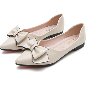 image:imageHee grand Womens Pointed Toe BowKnot Ballet Flats Casual Daily Flat Shoes Comfort Work Shoes Dress Shoes Slip on Loafers3apricot