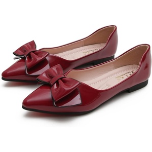 image:imageHee grand Womens Pointed Toe BowKnot Ballet Flats Casual Daily Flat Shoes Comfort Work Shoes Dress Shoes Slip on Loafers3wine